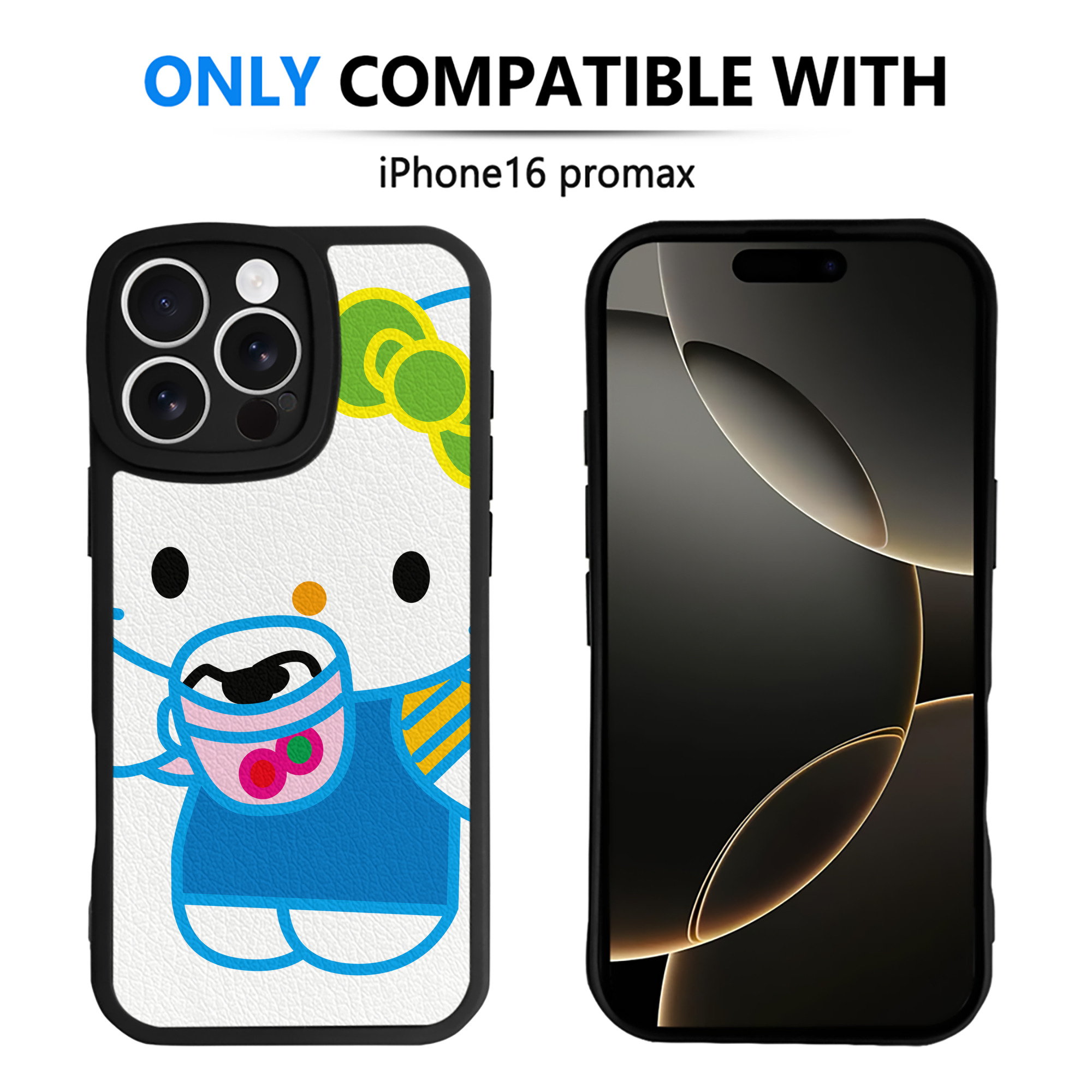 （画像用） Hello Kitty ハローキティ 【iPhone 16シリーズ対応】シリコンスマホケース（レザー調） 材質：シリコン